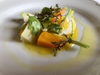 Les Jardins d'Alain Passard - Carottes choux rave navets betterave, émulsion miel citron Les Jardins d'Alain Passard - Carottes choux rave navets betterave, émulsion miel citron