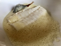 Les Jardins d'Alain Passard - Turbot, émulsion de langoustines Les Jardins d'Alain Passard - Turbot, émulsion de langoustines