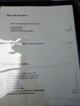 Restaurant l'Atelier de Jean-Luc Rabanel - Carte des vins Restaurant l'Atelier de Jean-Luc Rabanel - Carte des vins
