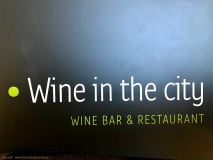 Restaurant Wine In The City - La carte des vins