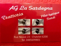 Trattoria AG La Sardegna - Carte de visite