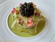 Restaurant Bozar Bruxelles - Tourteau, oseille, salicorne, caviar osciètre ‘’ Imperial Héritage‘’