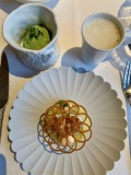 Restaurant Attablez-Vous - Crevettes grises de la mer du Nord en trois service : classique, revisité et moderne