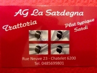 Trattoria AG La Sardegna - Carte de visite Trattoria AG La Sardegna - Carte de visite