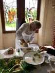 Les Jardins d'Alain Passard - Le chef prépare des mises en bouches Les Jardins d'Alain Passard - Le chef prépare des mises en bouches