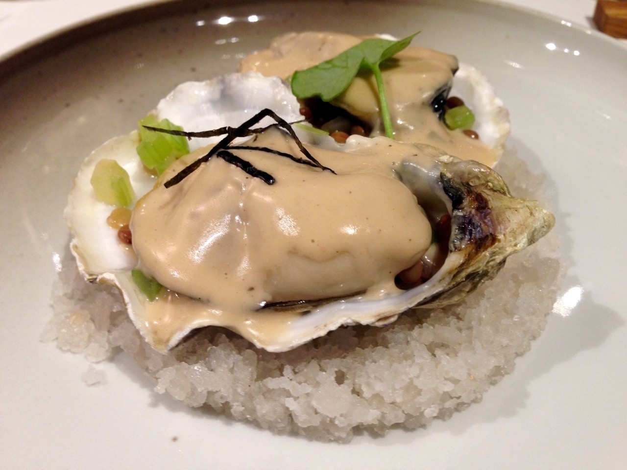 Restaurant gastronomique Alain Bianchin à Overijse Huitre Utah Beach