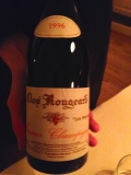 Restaurant Bouchery : Clos Rougeard 1996