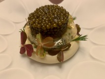 Bozar restaurant - Tourteau de Bretagne – Oseille – Caviar Kristal
