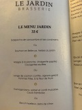 Brasserie Le Jardin Les Crayères - Le menu Jardin