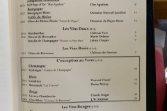Brasserie Le Jardin Les Crayères - Les vins au verre Brasserie Le Jardin Les Crayères - Les vins au verre