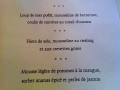 Restaurant Comme Chez Soi : Menu