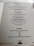 Menu du restaurant italien Da Mimmo