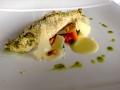 Dorade en croute d'amandes du restaurant italien Da Mimmo Dorade en croute d'amandes du restaurant italien Da Mimmo