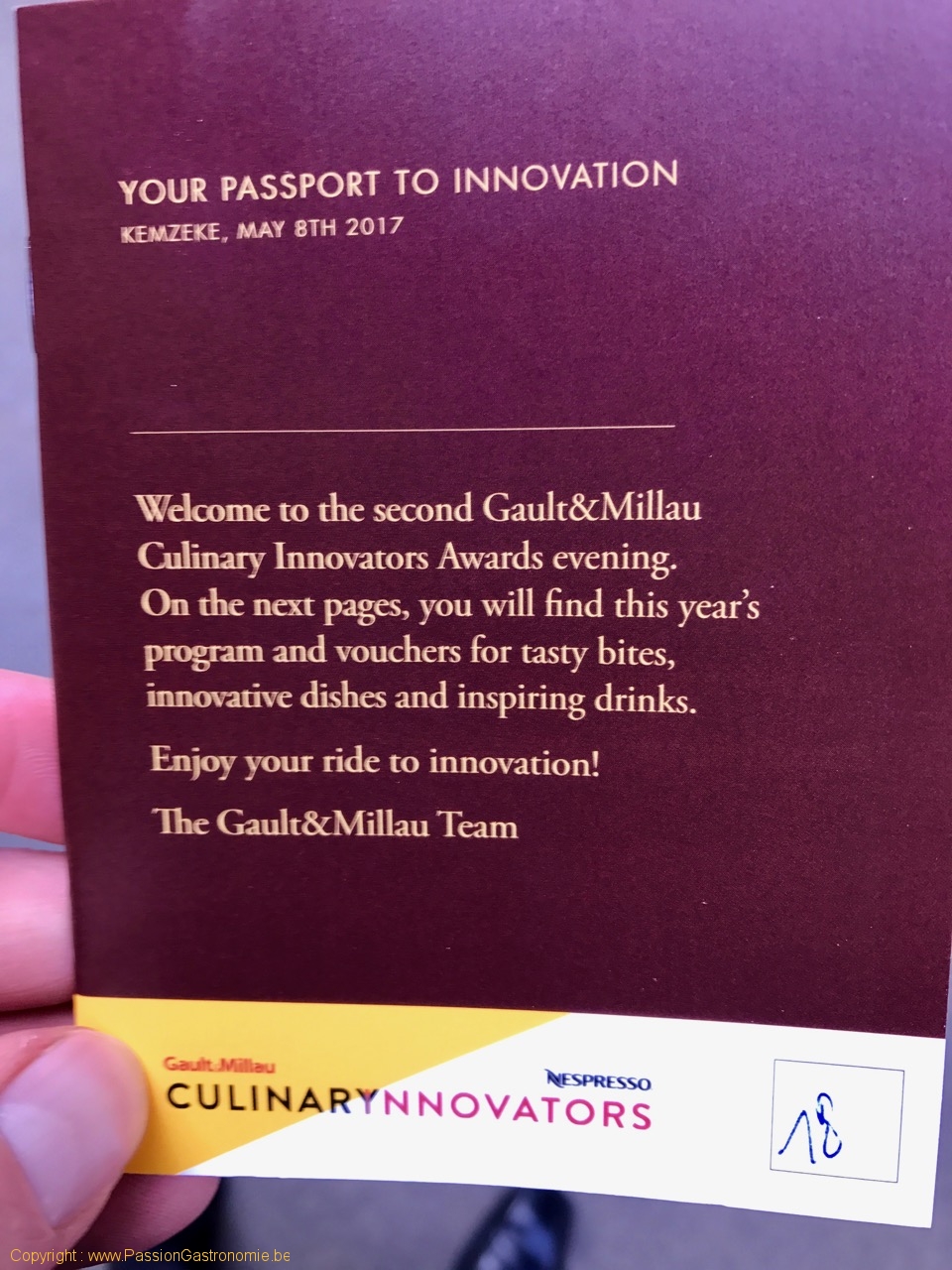 Gault Millau Culinary Innovators - Passeport à l'innovation