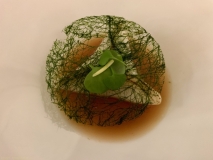 Sour Figs, scallop - Sang-Hoon Degeimbre (L'Air du temps, **, Liernu)