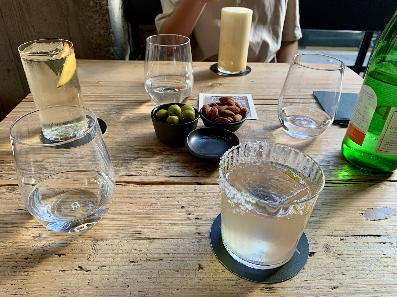 Cocktail Leaf &amp; Tonic et cocktail Shochu Margarita
