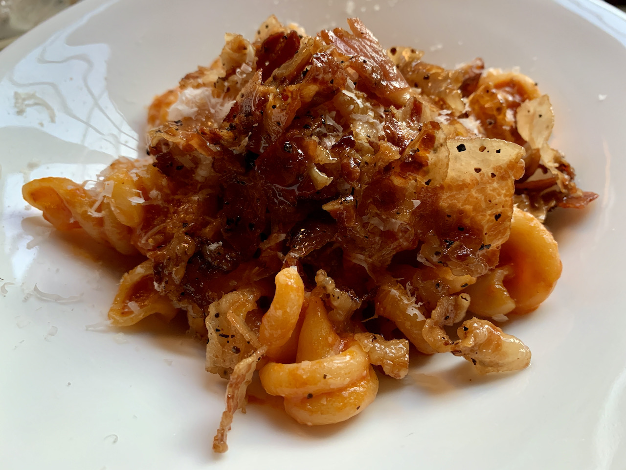 Pâtes du Vésuve à l'Amatriciana