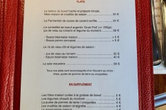 Restaurant La Petite Gayole - Carte des entrées et plats