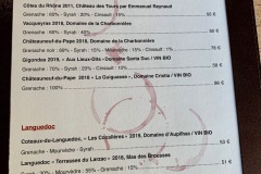 Restaurant La Petite Gayole - Carte des vins Restaurant La Petite Gayole - Carte des vins