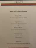 La Table du Tribeca - Menu la Table du Tribeca