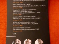 Menu 4 mains restaurant La Garrigue