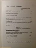 Restaurant Le Prieuré Saint-Gery - le menu