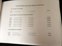 Hôtel Restaurant Lemonnier : carte des vins