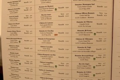 Les Grands Buffets à Narbonne - La carte des vins rouge