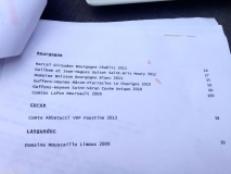 Restaurant Les Vrais Soudeurs : carte des vins