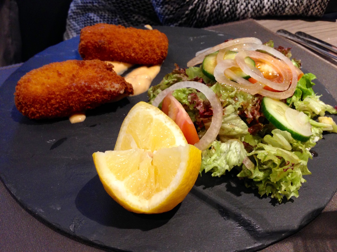 Restaurant Le Sambre et Meuse - Croquettes de crevettes grises