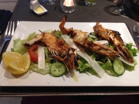 Restaurant Le Sambre et Meuse - Salade de Gambas Restaurant Le Sambre et Meuse - Salade de Gambas