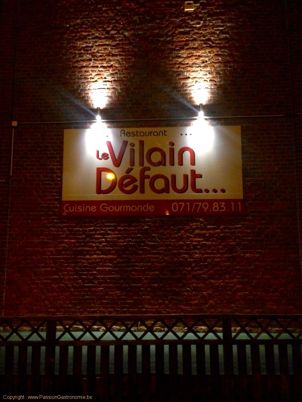 Restaurant Le Vilain Défaut à Gerpinnes Cadre