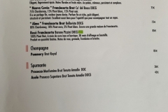 Restaurant Lucana - La carte des vins : les bulles Restaurant Lucana - La carte des vins : les bulles