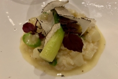 Restaurant Lucana -Risotto au beurre de truffes blanches, asperges, truffe