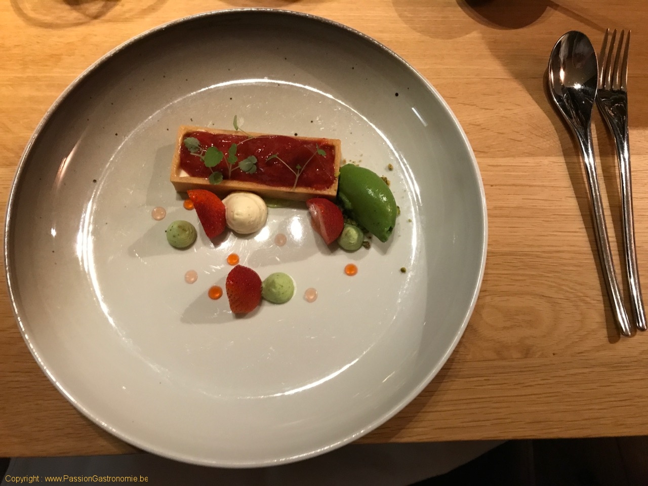 Restaurant Alain Bianchin - Fraises et rhubarbe