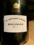 Restaurant Alain Bianchin - Bollinger Grande Année 2007 Restaurant Alain Bianchin - Bollinger Grande Année 2007