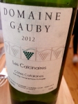 Restaurant Amen - Domaine Gauby 2012 blanc - Les calcinaires