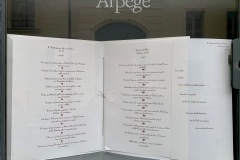 Restaurant L'Arpège d'Alain Passard - La carte Restaurant L'Arpège d'Alain Passard - La carte
