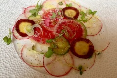 Restaurant L'Arpège d'Alain Passard - Carpaccio du jardin Restaurant L'Arpège d'Alain Passard - Carpaccio du jardin
