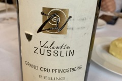 Restaurant L'Arpège d'Alain Passard - Riesling Grand Cru Zusslin Restaurant L'Arpège d'Alain Passard - Riesling Grand Cru Zusslin