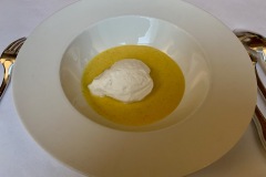 Restaurant L'Arpège d'Alain Passard - Velouté de butternut Restaurant L'Arpège d'Alain Passard - Velouté de butternut