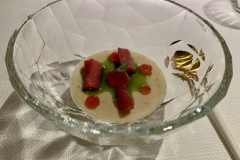 Restaurant Attablez-Vous - Mignardise à la rhubarbe