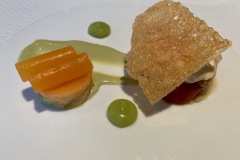 Restaurant Chai Gourmand - Pêche/melon/verveine Restaurant Chai Gourmand - Pêche/melon/verveine
