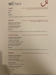 Restaurant Au Gré Du Vent - Les menus