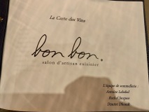 Restaurant Bon-Bon  - La carte des vins