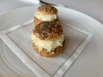 Restaurant Bozar Bruxelles - Choux crème de parmesan, patanégra