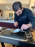 Restaurant Bozar Bruxelles - Découpe en salle du granivore