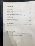 Restaurant Ferme des 4 saisons - La carte des desserts Restaurant Ferme des 4 saisons - La carte des desserts