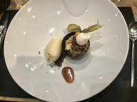Restaurant Ferme des 4 saisons - Texture chocolatée et caramel