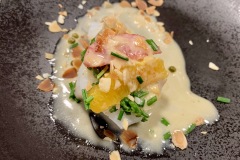 Restaurant Wine And More - Cabillaud / Beurre blanc / Agrumes / Salicornes Restaurant Wine And More - Cabillaud / Beurre blanc / Agrumes / Salicornes